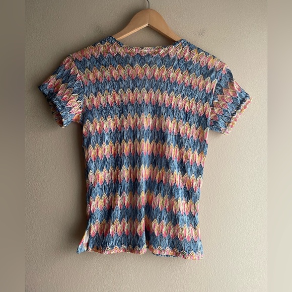 New Vintage Knit Top Multi Colored Size S-M - Picture 5 of 8